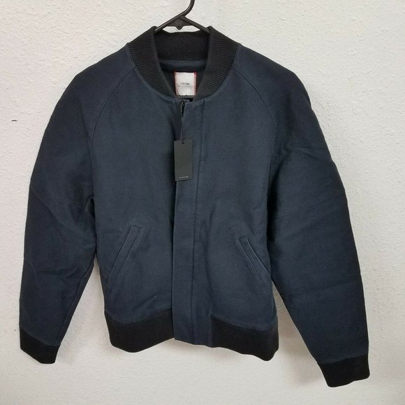 Joe's Jeans Men's Raglan Twill Bomber Navy M